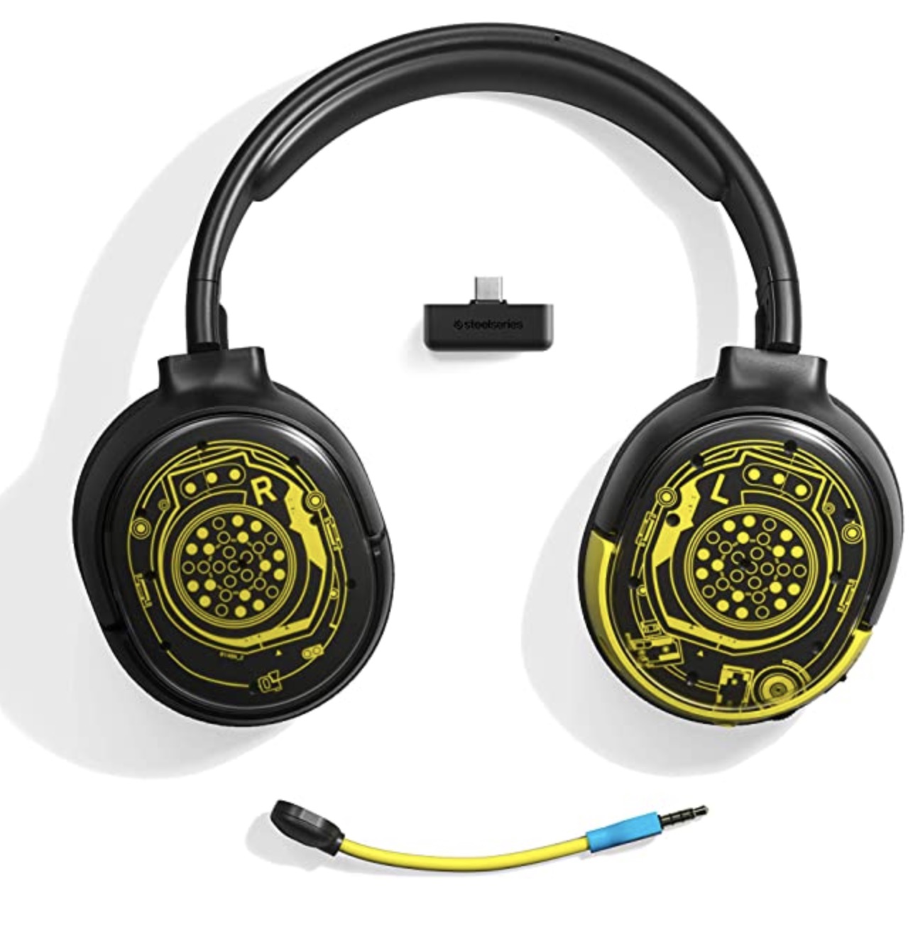 赛睿推出《赛博朋克2077》联名无线耳机,新潮十足