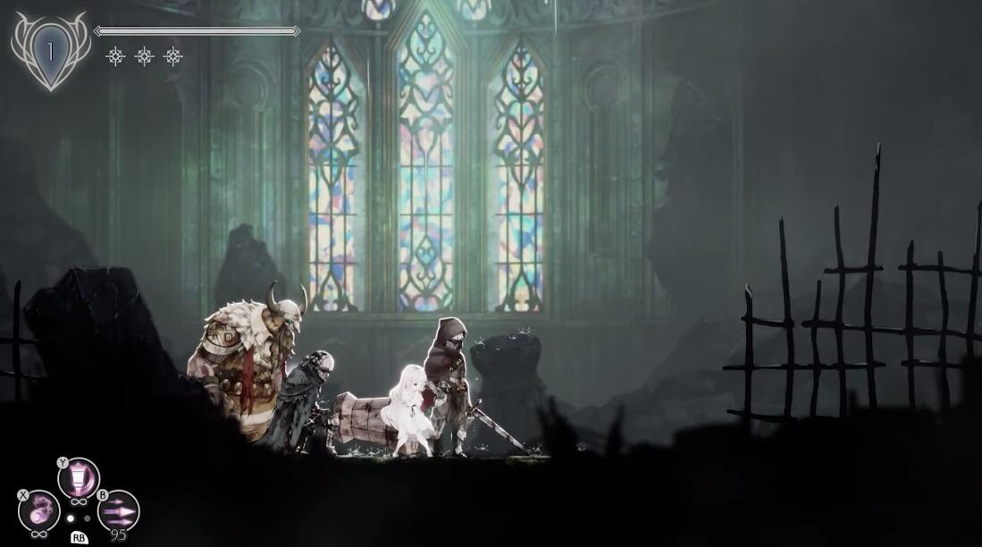 2d横版动作游戏 终结的百合花 骑士们的解脱 实机试玩演示 二柄app