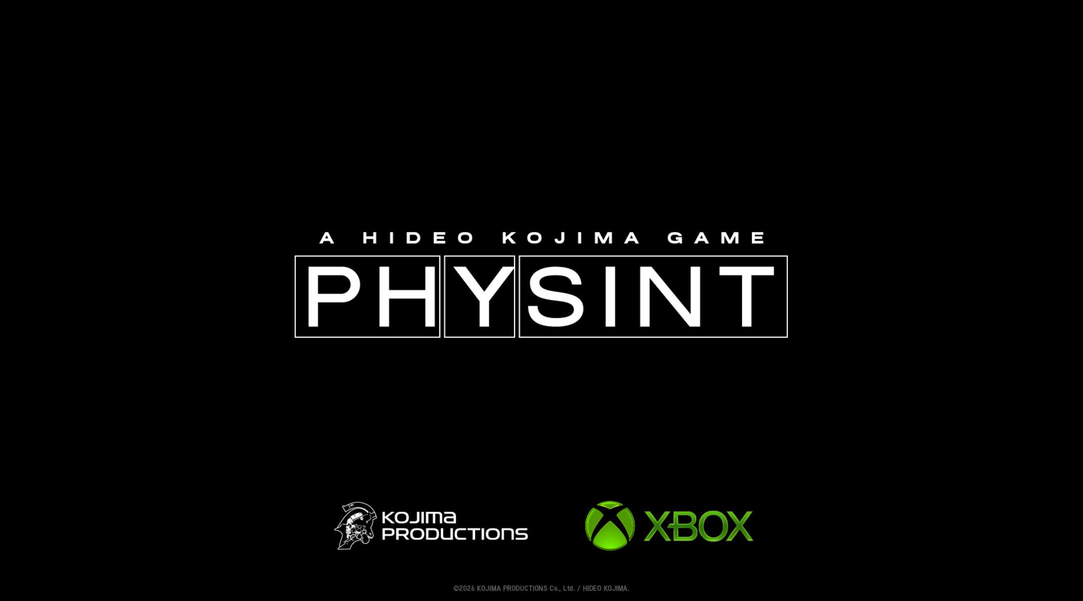 SIE取消《PHYSINT》合作，小岛工作室与XBOX携手继续推进该项目